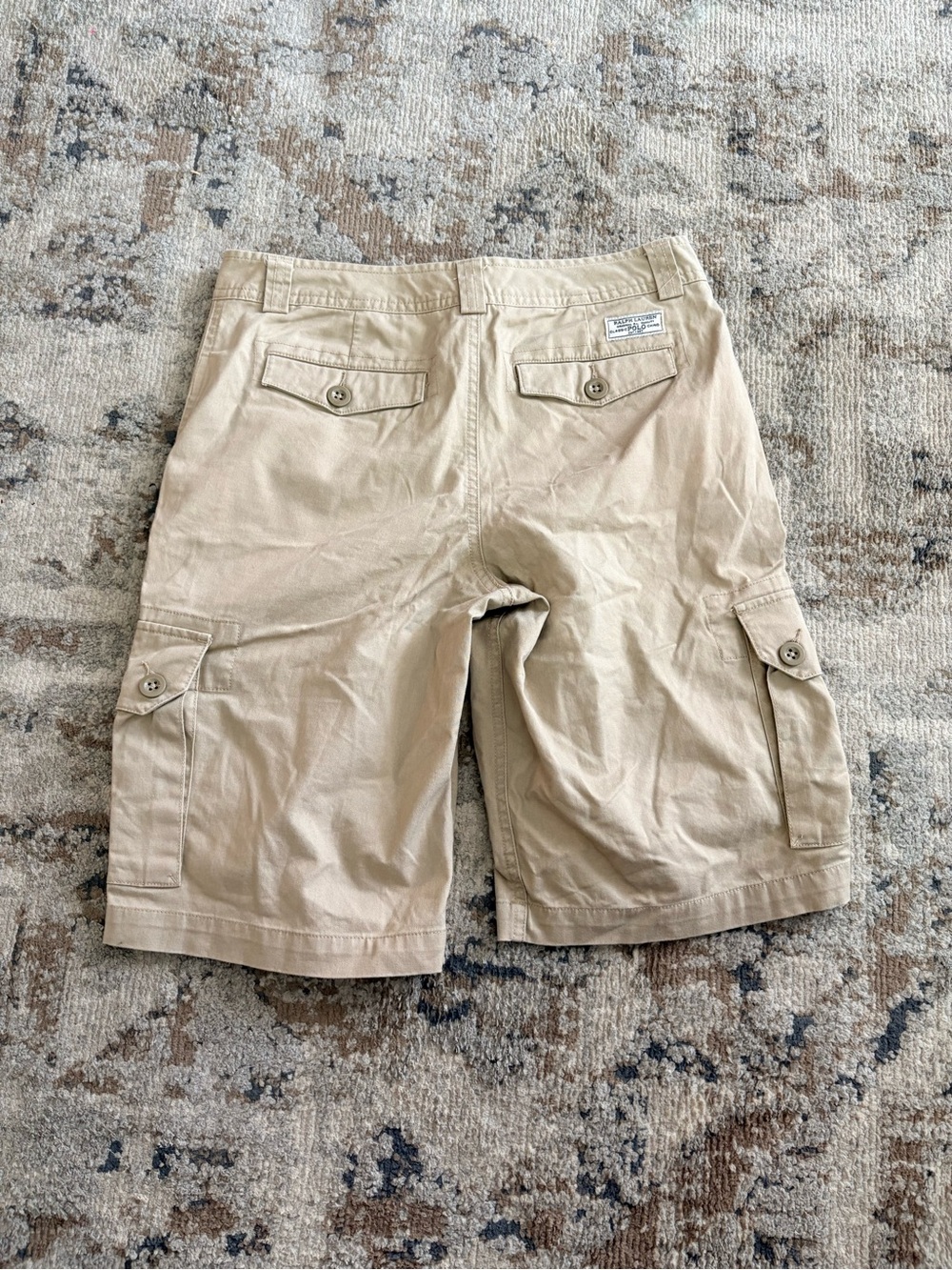 Polo Ralph Lauren Khaki Cargo Shorts – Youth 18 – Fits Women’s Small - Picture 6 of 7